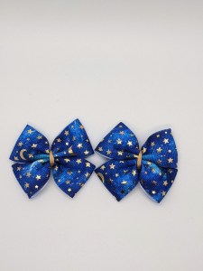dark blue with gold foil moons and stars
