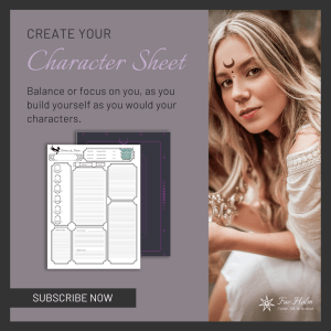 planner, sheet, character, faeholm